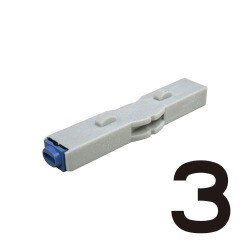 柄付ゴム印 連結式 単品 数字ゴシック体 4号 3 GRN-4GB 00003