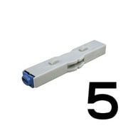 柄付ゴム印 連結式 単品 数字ゴシック体 4号 5 GRN-4GB 00005