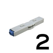柄付ゴム印 連結式 単品 数字ゴシック体 5号 2 GRN-5GB 00002