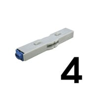 柄付ゴム印 連結式 単品 数字ゴシック体 5号 4 GRN-5GB 00004