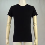 肌着 メンズ ナノファイン半袖丸首Tシャツ Mクロ