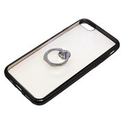 BJI1601BK [iPhone 7用ジャケット リング付ケース サイドメッキ ブラック]