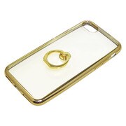 BJI1601GD [iPhone 7用ジャケット リング付ケース サイドメッキ ゴールド]