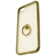 BJI1602GD [iPhone 7 ジャケット リング付き ラインストーン ゴールド]