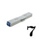 柄付ゴム印 連結式 単品 数字明朝体 0号 7 GRN-0MB 00007