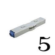柄付ゴム印 連結式 単品 数字明朝体 2号 5 GRN-2MB 00005