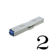 柄付ゴム印 連結式 単品 数字明朝体 3号 2 GRN-3MB 00002