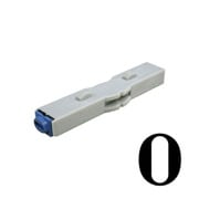 柄付ゴム印 連結式 単品 数字明朝体 4号 0 GRN-4MB 00010