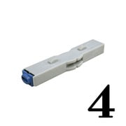 柄付ゴム印 連結式 単品 数字明朝体 5号 4 GRN-5MB 00004