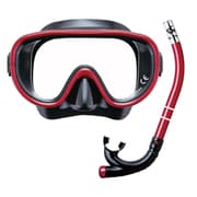 RC9101 [スノーケリングセット 2点セット 排水弁付 ブラックメタリックダークレッド]