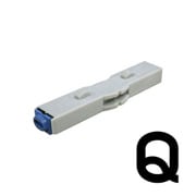 柄付ゴム印 連結式 単品 英字ゴシック体 1号 Q GRA-1GB 00017