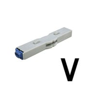 柄付ゴム印 連結式 単品 英字ゴシック体 1号 V GRA-1GB 00022