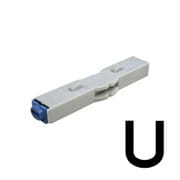 柄付ゴム印 連結式 単品 英字ゴシック体 4号 U GRA-4GB 00021