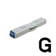 柄付ゴム印 連結式 単品 英字ゴシック体 5号 G GRA-5GB 00007
