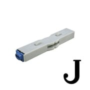 柄付ゴム印 連結式 単品 英字明朝体 1号 J GRA-1MB 00010