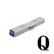 柄付ゴム印 連結式 単品 英字明朝体 1号 Q GRA-1MB 00017