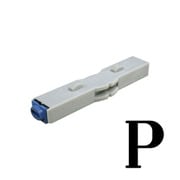 柄付ゴム印 連結式 単品 英字明朝体 3号 P GRA-3MB 00016