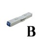 柄付ゴム印 連結式 単品 英字明朝体 4号 B GRA-4MB 00002