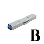 柄付ゴム印 連結式 単品 英字明朝体 4号 B GRA-4MB 00002