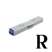 柄付ゴム印 連結式 単品 英字明朝体 5号 R GRA-5MB 00018