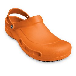 orange bistro crocs