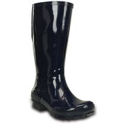 レインブーツ レディース W8(24.0cm) Navy Crocs Tall Rain Boot W