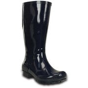 レインブーツ レディース W9(25.0cm) Navy Crocs Tall Rain Boot W