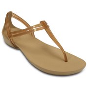 Crocs Isabella T-strap Bronze W8（24.0cm） [クロックス イザベラ ティーストラップ ウィメン レディース 24.0cm ブロンズ]