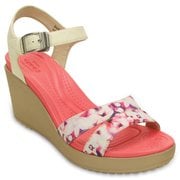 LeighII AnkleStrapGraphic Wdg Stu/Gld W6（22.0cm） [レイ 2.0 アンクル ストラップ グラフィック ウェッジ ウィメン レディース 22.0cm スタッコ/ゴールド]