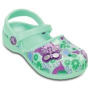 Crocs Karin Butterfly clog kids new mint C8（15.5cm） [クロックス カリン バタフライ クロッグ キッズ ニューミント]