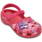 Crocs Karin Butterfly clog kids raspberry J2（20.0cm） [クロックス カリン バタフライ クロッグ キッズ ラズベリー]