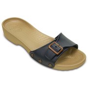 クロックス サラ サンダル ウィメン ネイビー/ゴールド Crocs Sarah Sandal W Navy/Gold W8(24.0cm)