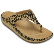 クロックス スローン レオパード フリップ ウィメン レディース ゴールド Crocs Sloane Leopard Flip W Gold W5(21.0cm)