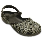 クロックス カリン レオパード クロッグ ウィメン レディース エスプレッソ Crocs Karin Leopard Clog W espresso W5(21.0cm)