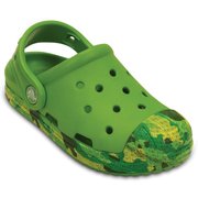 Crocs Bump It Camo clog kids parrot green J3（21.0cm） [クロックス バンプ イット カモ クロッグ キッズ パロットグリーン]