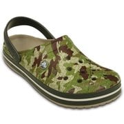 Crocband Camo Clog dusty olive M5W7（23.0cm） [クロックバンド カモ クロッグ ユニセックス ダスティ オリーブ]