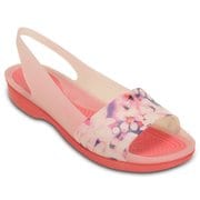 カラーブロック ソフト フローラル フラット ウィメン レディース コーラル ColorBlock Soft Floral Flat W Coral W9(25.0cm)