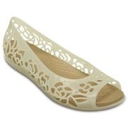 クロックス イザベラ ジェリー フラットウィメン レディース オイスター Crocs Isabella Jelly Flat W Oys W9(25.0cm)