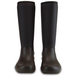 クロックス rainfloe boot W 24cm/ W8☆ タグ付 新品 クロックス crocs Classic Rain Boot （Black） -ファッション