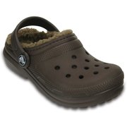 Classic Lined Clog kids espresso/khaki J3（21.0cm） [クラシック ラインド クロッグ キッズ エスプレッソ/カーキ]