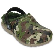 Classic Lined Graphic Clog kids green camo C9（16.5cm） [クラシック ラインド クロッグ キッズ グリーン カモ]