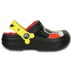black and yellow crocs