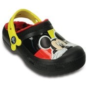 Creative Clog Mickey Lined Clog Kids Black C6（14.0cm）C7（15.0cm） [クリエイティブ クロッグ ミッキー ラインド クロッグ キッズ ブラック]