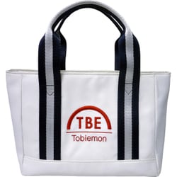 T-TTBG [ゴルフトートバッグ ホワイト×ネイビー]