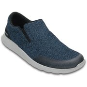 Crocs Kinsale Static Slip-on Men Navy/Light grey M8（26.0cm） [クロックス キンセイル スタティック スリップオン メン ネイビー/ライトグレー]