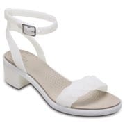 クロックス イザベラ ブロック ヒール ウィメン レディース オイスター Crocs Isabella Block Heel W Oyster W7(23.0cm)