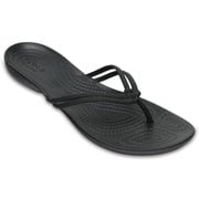 クロックス イザベラ フリップ ウィメン レディース ブラック/ブラック Crocs Isabella Flip W Black/Black W9(25.0cm)