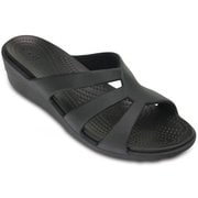 Sanrah Strappy Wedge Black W8（24.0cm） [サンラ ストラッピー ウェッジ ウィメン レディース ブラック]