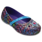 Crocs Lina Graphic Flat Kids Ultra Violet C10（17.5cm） [クロックス リナ グラフィック フラット キッズ ウルトラバイオレット]