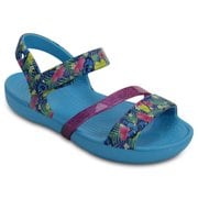 Crocs Lina Sandal Kids Electric Blue C9（16.5cm） [クロックス リナ サンダル キッズ エレクトリックブルー]